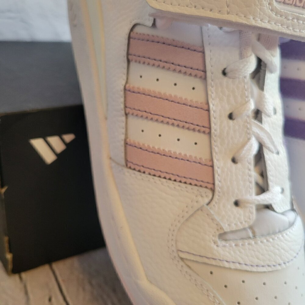 Adidas Forum Low White/ Pink/ Lavender - Picture 5 of 12